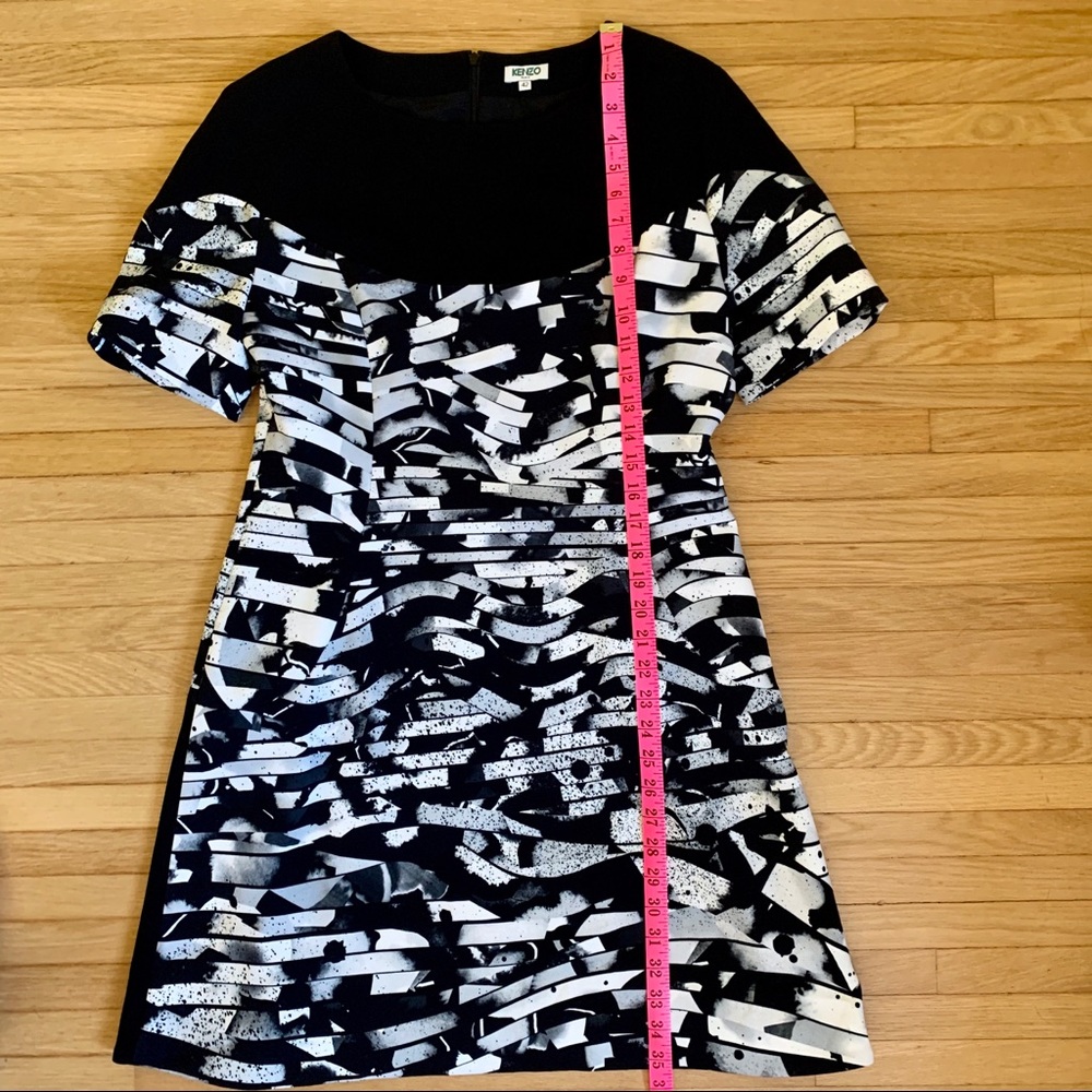 Kenzo Geometric Stripe Print Dress - Picture 5 of 7